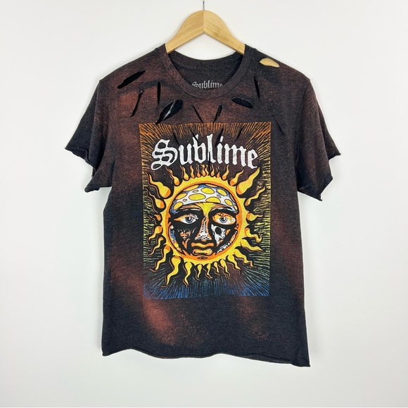 Sublime Tops - Sublime‎ Thrashed Acid Burnout Tee Size Medium
